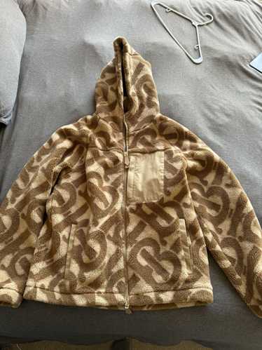 Burberry Burberry Monogram Fleece Jacquard Hooded… - image 1