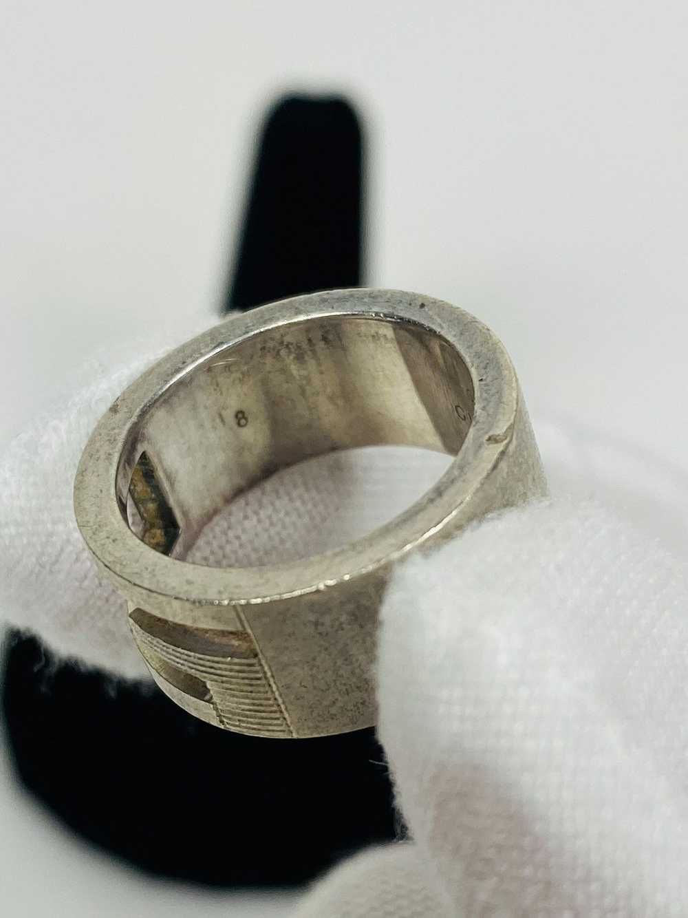 Gucci Gucci .925 Silver G Ring Size IT 8 - image 3