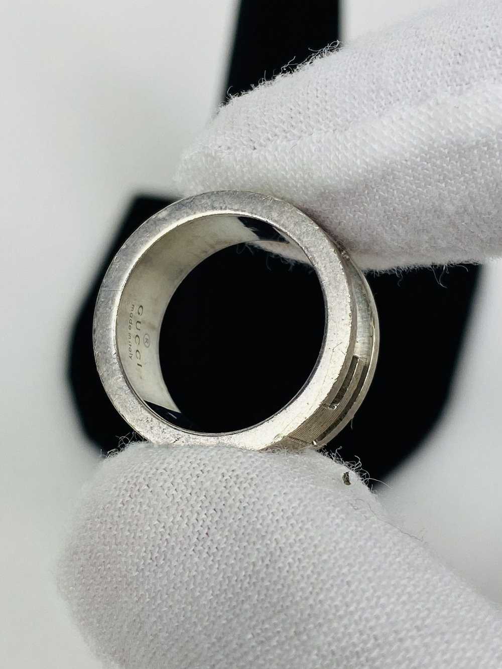 Gucci Gucci .925 Silver G Ring Size IT 8 - image 6