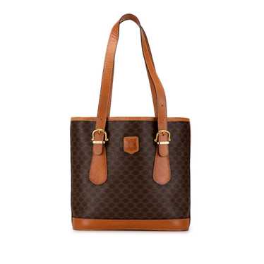 Brown Celine Macadam Tote Bag