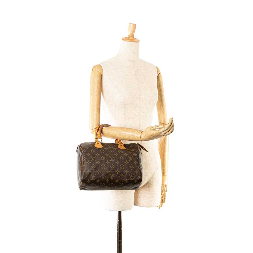 Brown Louis Vuitton Monogram Speedy 25 Boston Bag - image 9