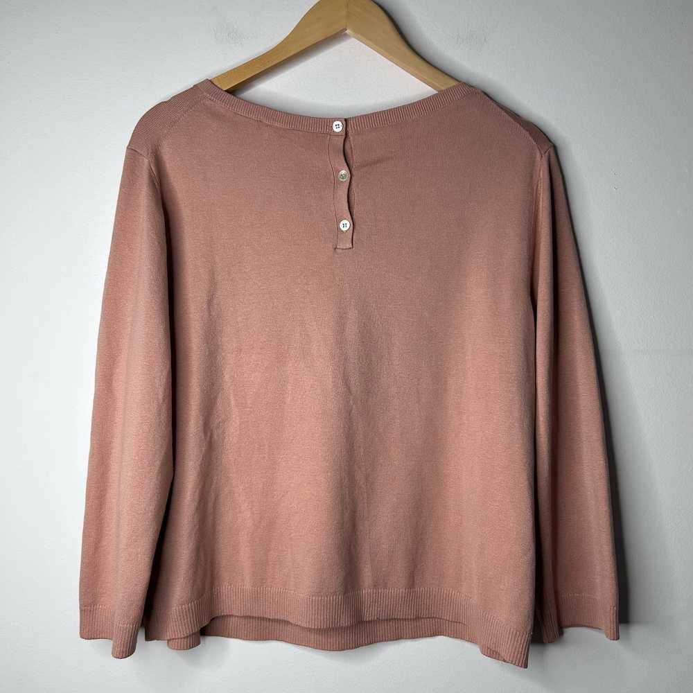 Ann Taylor Silk Round Neck Sweater Womens XL Blus… - image 4