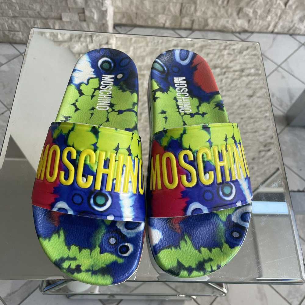 Moschino Moschino Tie Dye Logo Slides Size 46 - image 6