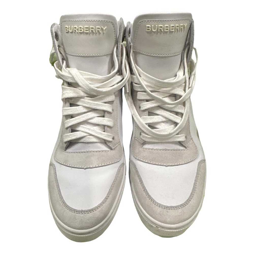 Burberry Leather high trainers - image 1