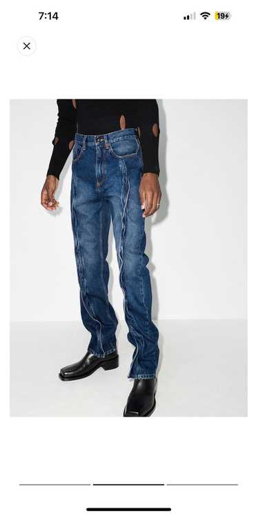 Y/Project Raised Seam Y Project Twisted Jeans