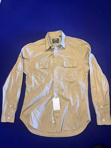 Gitman Bros. Vintage Tan workshirt buttondown shi… - image 1