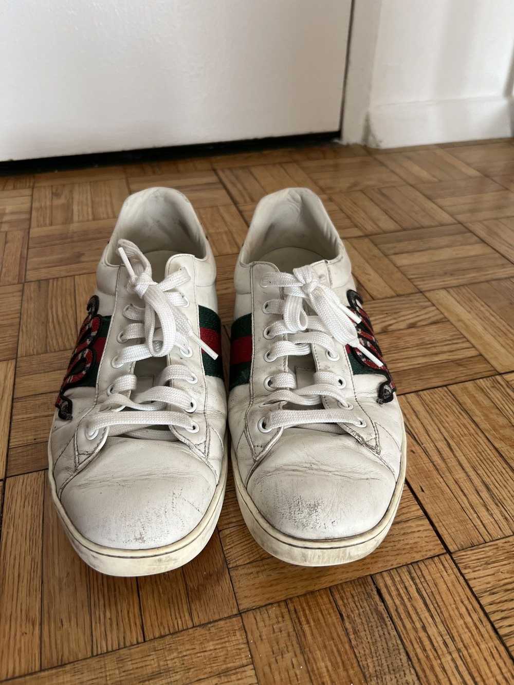 Gucci Gucci Ace Snake Sneakers Size 11 - image 6