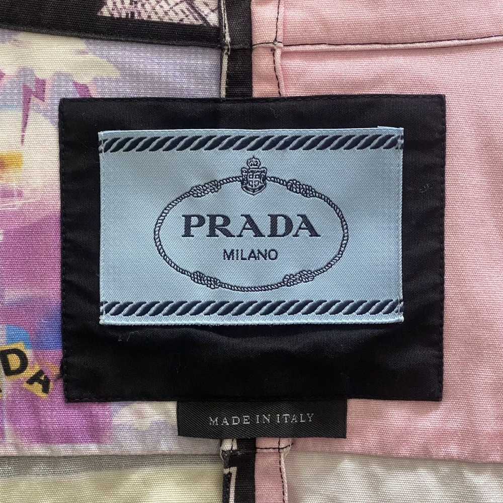 Prada Double Match Retro Pink Print Shirt - image 3