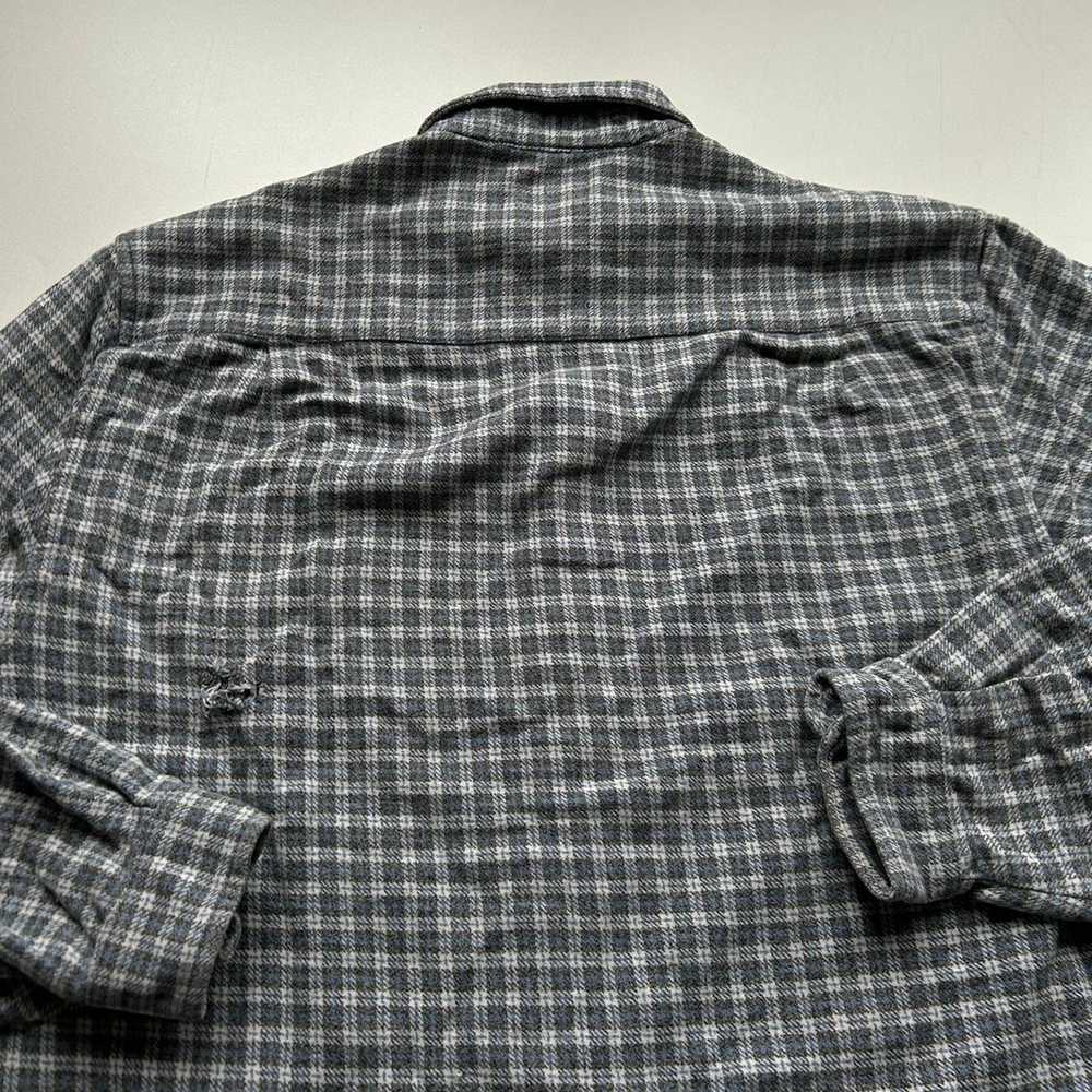 Vintage 1990s Guess Jeans Plaid Checkered Button … - image 5