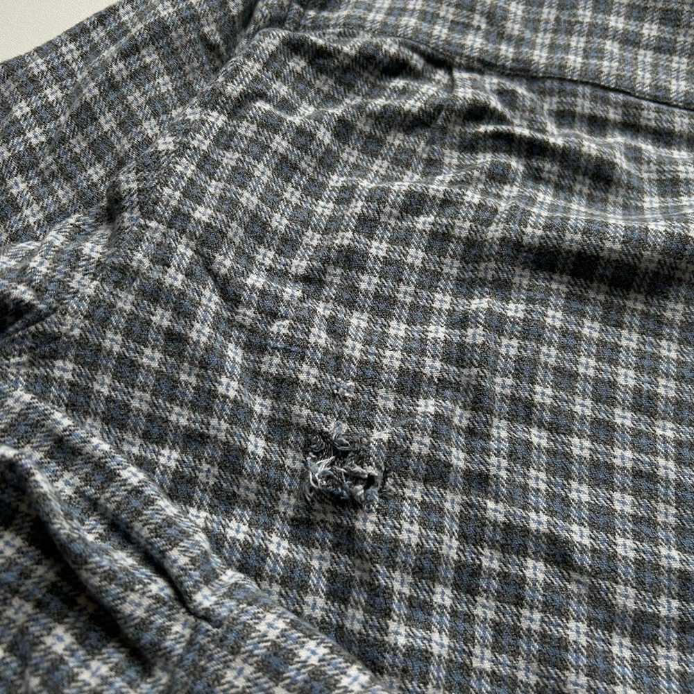 Vintage 1990s Guess Jeans Plaid Checkered Button … - image 6