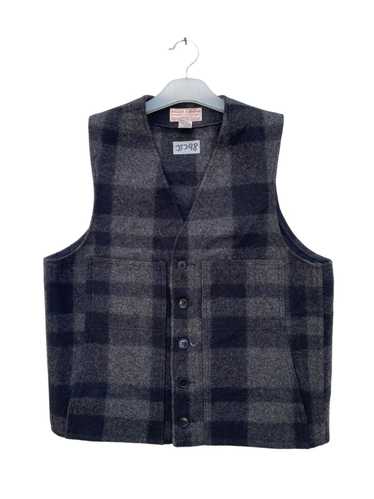 Vintage Filson Mackinaw Vest SZ 44 Charcoal & Black Wool Seattle top