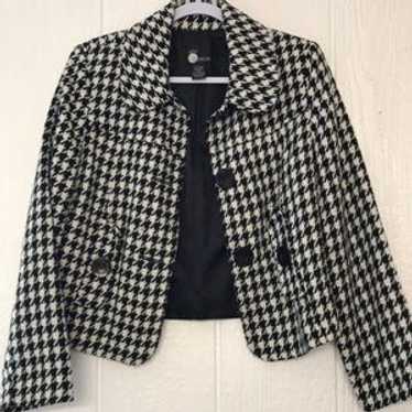 Houndstooth Button Front Jacket First Option Wome… - image 1