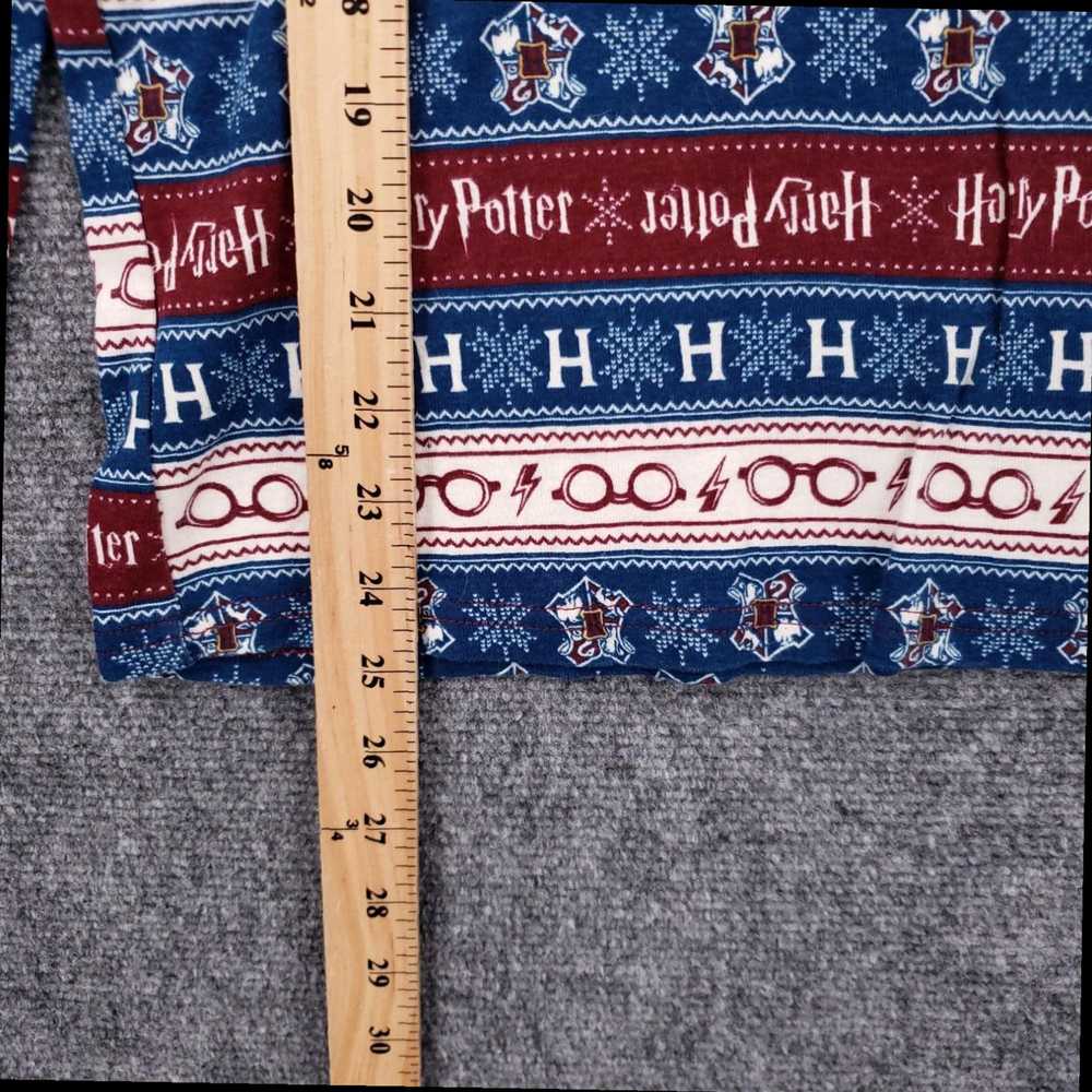 Vintage Harry Potter Medium Blue Red Knit Crew Ne… - image 5