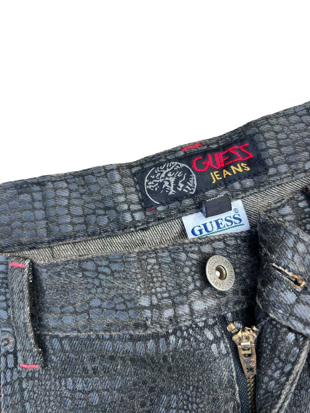 Guess × Vintage Vintage 90s Guess Croc Skin Print… - image 5