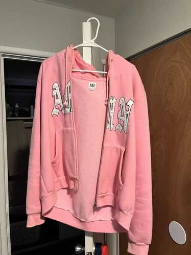 Any Means Necessary AMN Pink Hoodie