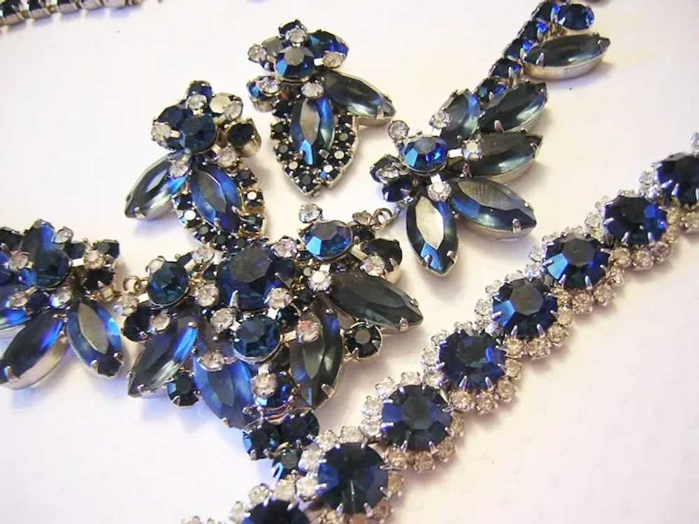 JULIANA Sassy Sapphire & Steel BLUE Rhinestones T… - image 6