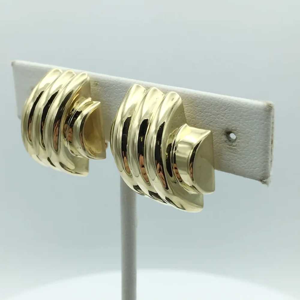 14K Convertible Fashion Earrings - image 3