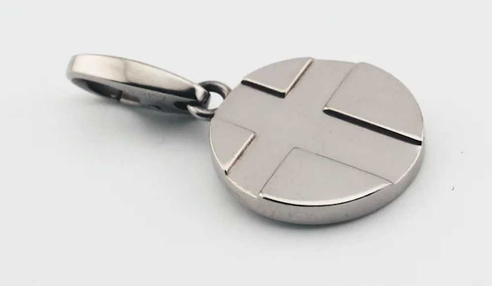 Cartier 18K White Gold Cross Charm Pendant - image 4