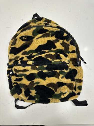【A・BATHING APE】leopard camo bag 90s 初期 A BATHING APE BAPE × Stussy Nylon Tote Bag Pouch Beige