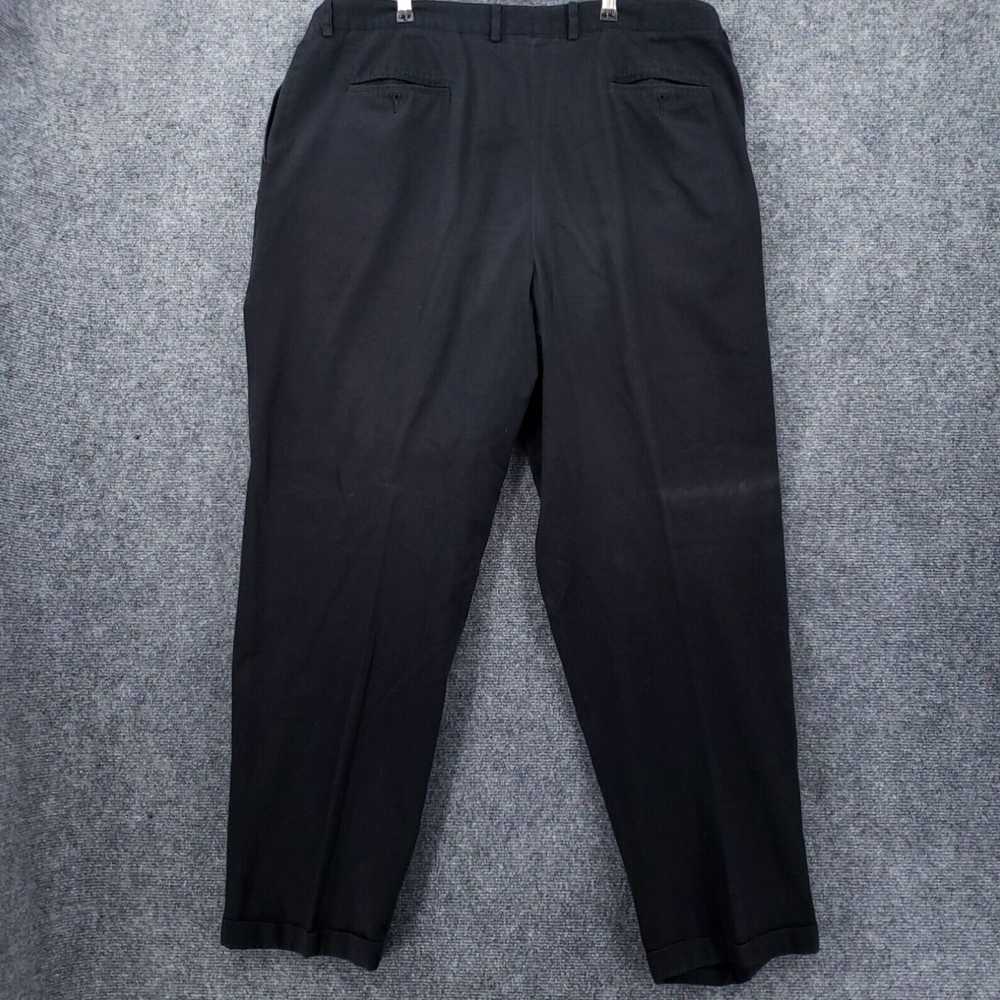 Vintage Mid Rise Straight Leg Pleated Chino Pants… - image 2