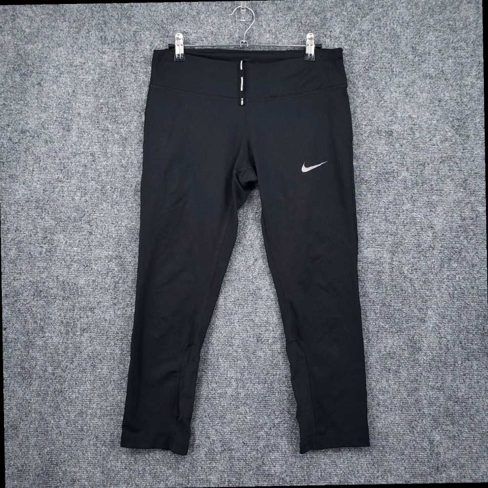 Nike Womens Black Mesh Crop Leggings for Active G… - image 1