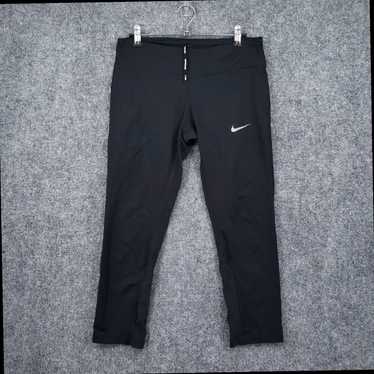 Nike Womens Black Mesh Crop Leggings for Active G… - image 1