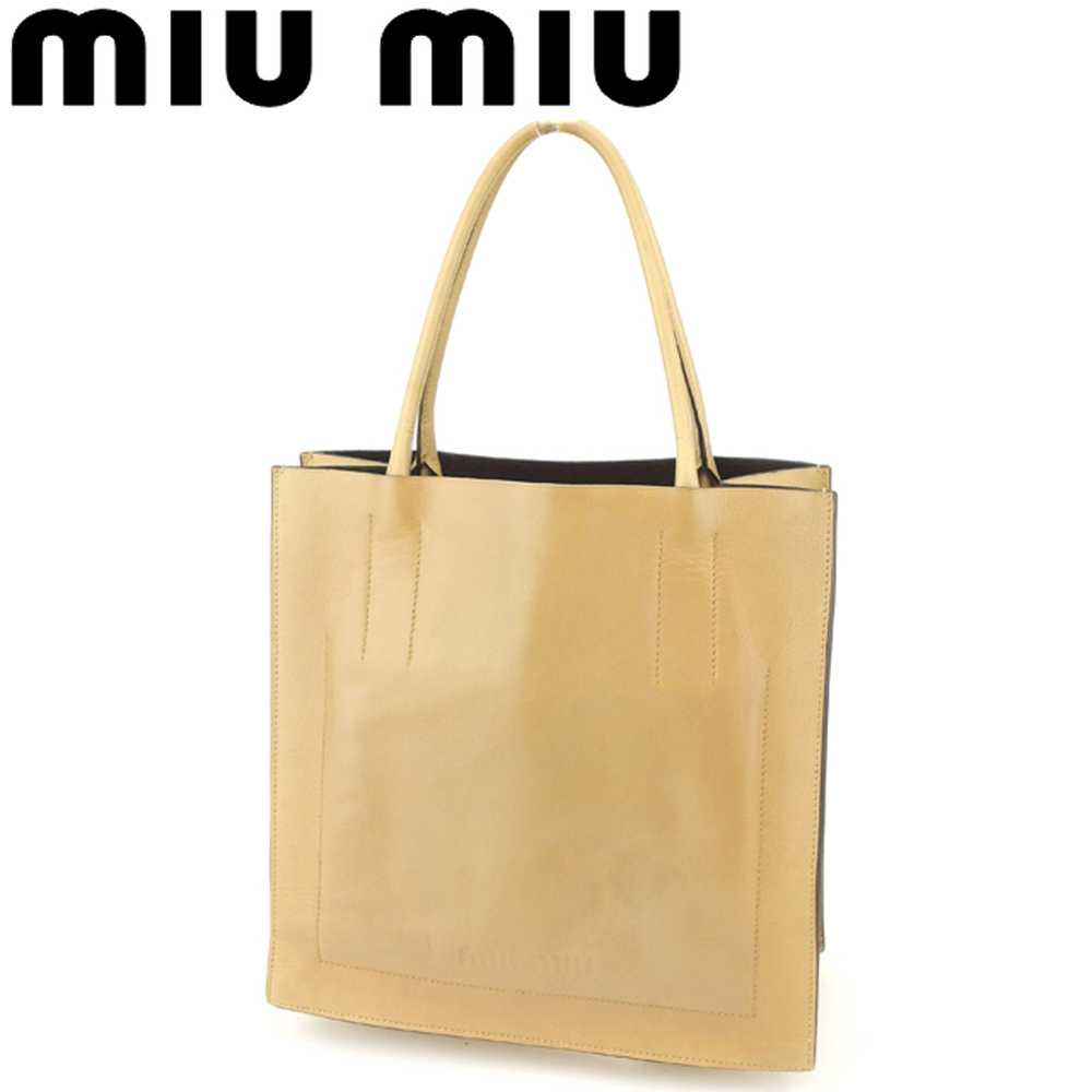 Auth miu miu bag purse women used   Tote Bag Back… - image 1