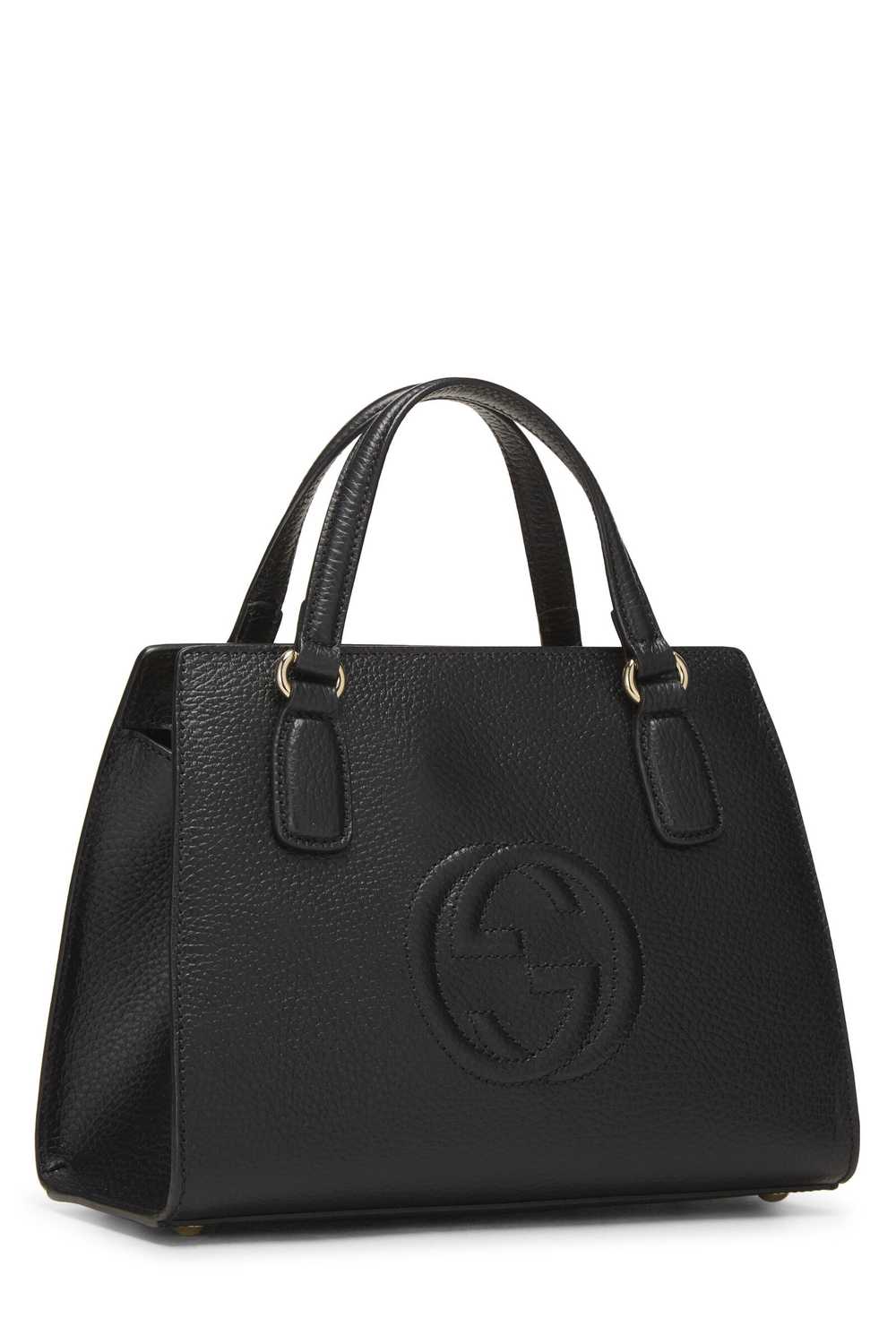 Black Grained Leather Soho Handbag - image 2