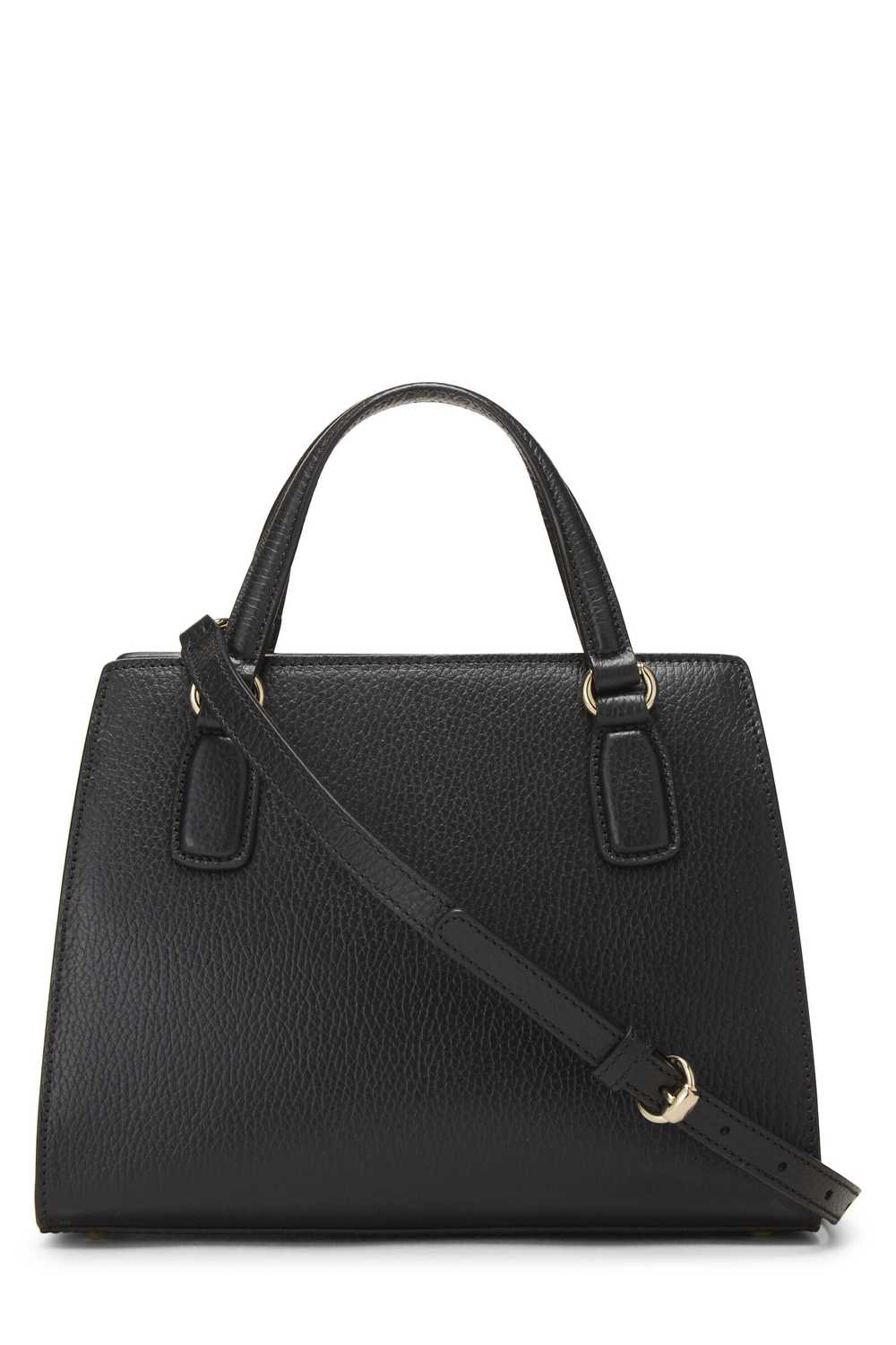 Black Grained Leather Soho Handbag - image 4