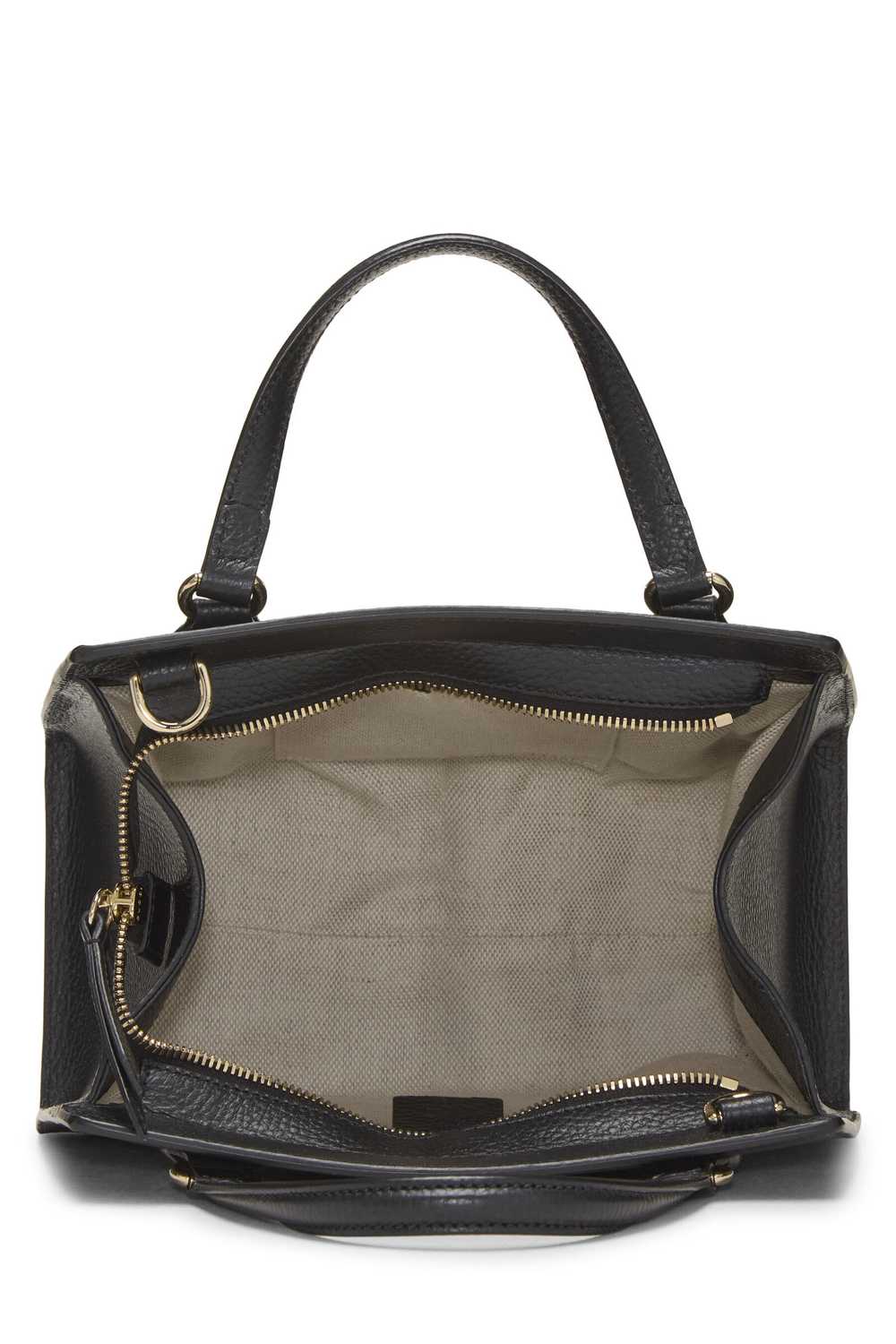 Black Grained Leather Soho Handbag - image 6