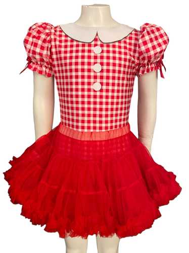 Dance costume - COUNTRYSIDE PUFF SLEEVE BIKETARD A