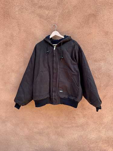 Black Walls Canvas Hooded Lined Jacket