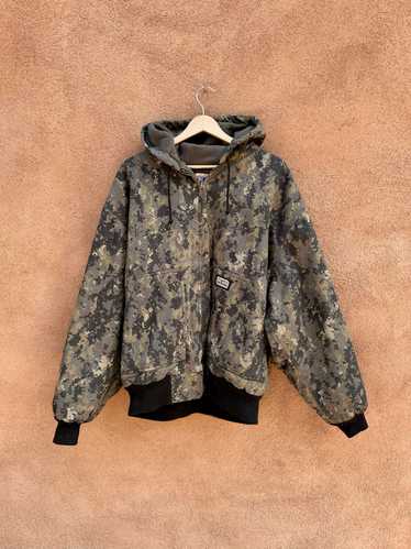 Camo Big Smith Canvas Hooded Fleece Jacket