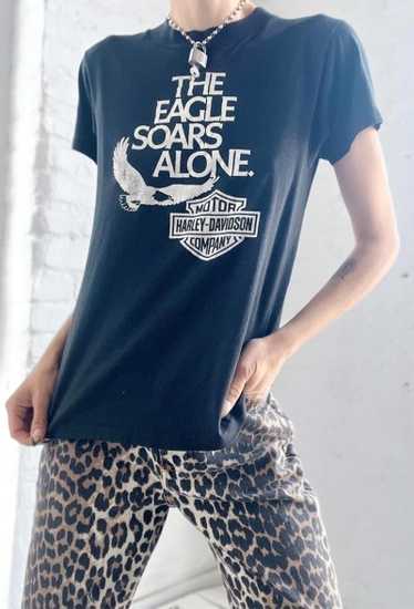 the eagle soars alone Harley Davidson t-shirt