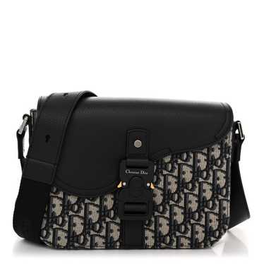 CHRISTIAN DIOR Oblique Jacquard Grained Calfskin S