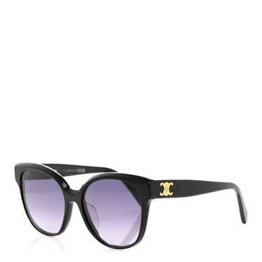 CELINE Acetate Cat Eye Sunglasses CL401491 Black - image 1