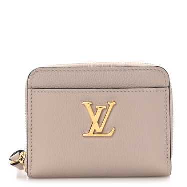 LOUIS VUITTON Calfskin Lockme Zippy Coin Purse Gre