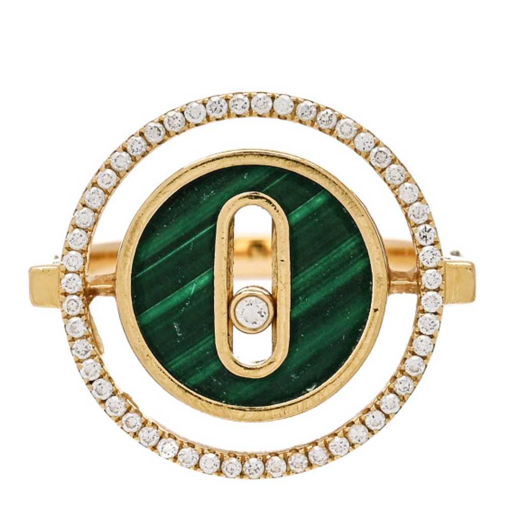 MESSIKA 18K Yellow Gold Diamond Malachite Lucky M… - image 1