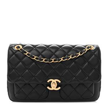 CHANEL Shiny Lambskin Quilted Small Daily Friend F