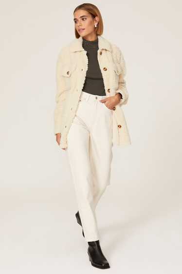 Slate & Willow Faux Sherpa Shirt Jacket - image 1