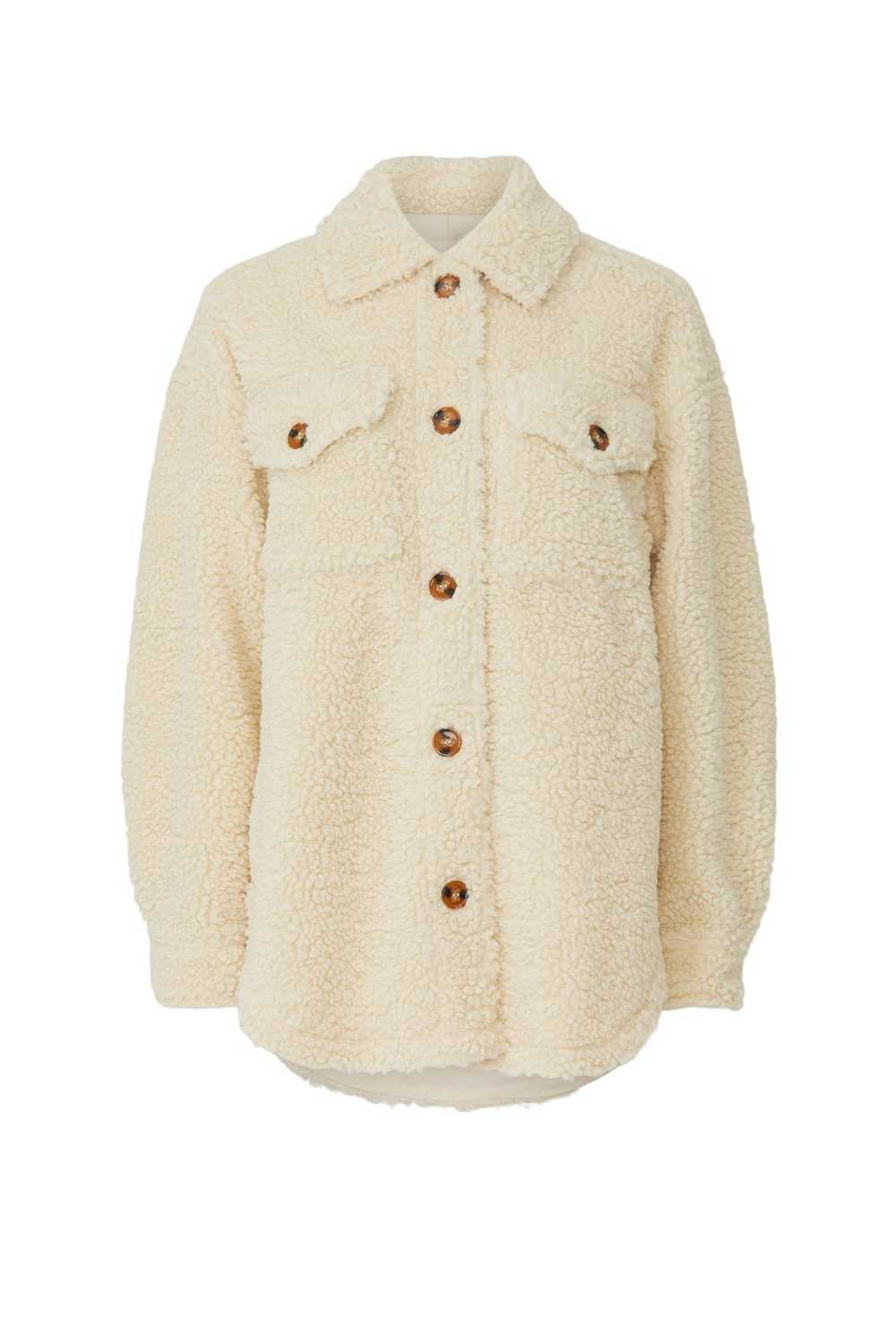 Slate & Willow Faux Sherpa Shirt Jacket - image 5