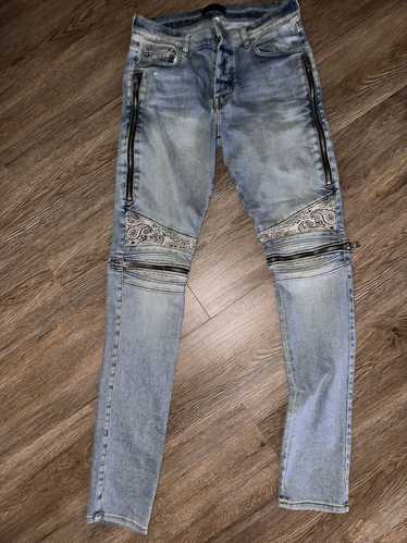 Amiri Amiri bandana zipper jeans - image 1