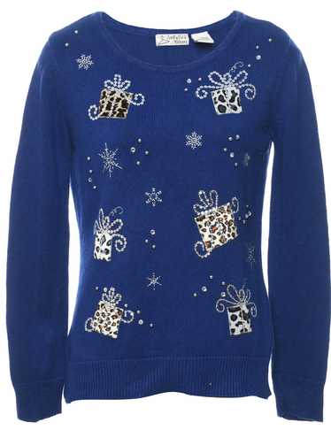 Snowfall Design Christmas Jumper - S - image 1