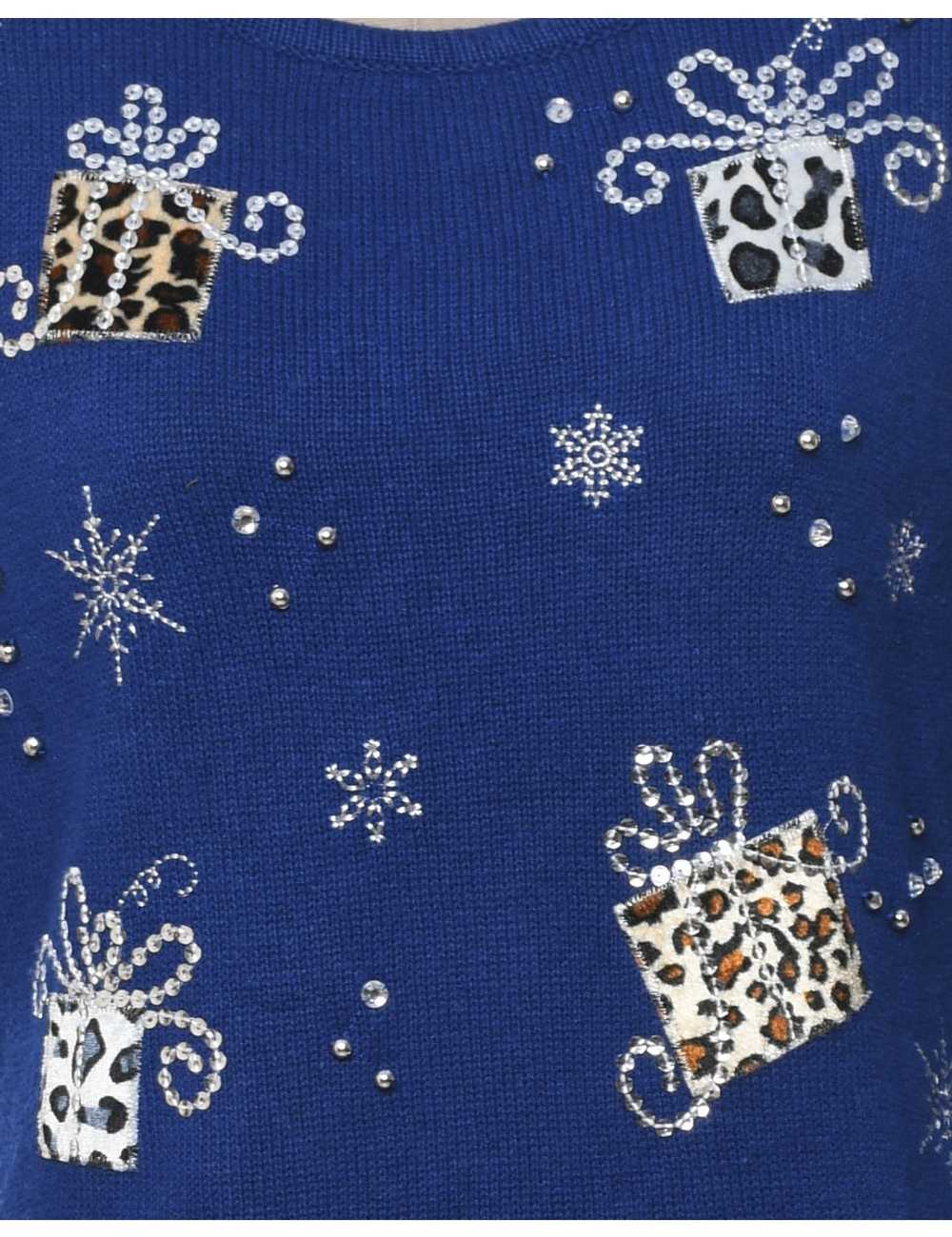 Snowfall Design Christmas Jumper - S - image 3