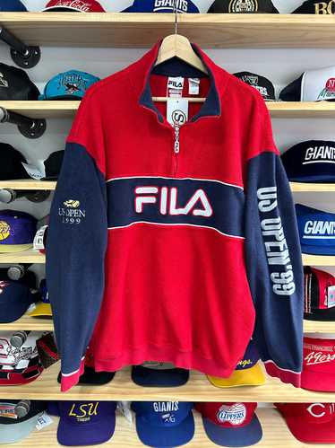 Vintage 1999 FILA US Open Half Zip Fleece XL