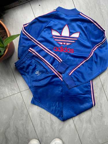 Vintage 80s Adidas Full Track Suit Set Medium