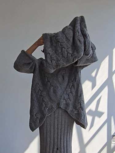 Vintage Cableknit Snood - Grey