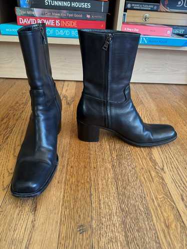 Prada Mid-Calf Leather Boots (37.5) | Used,…