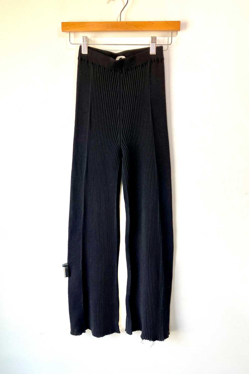 Sonia Rykiel Black Rib Pants - image 5