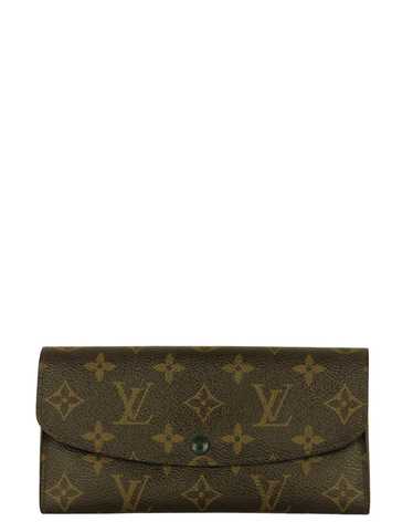 Louis Vuitton Monogram/ Green Emilie Wallet